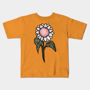 Sunflower Floral Design Kids T-Shirt